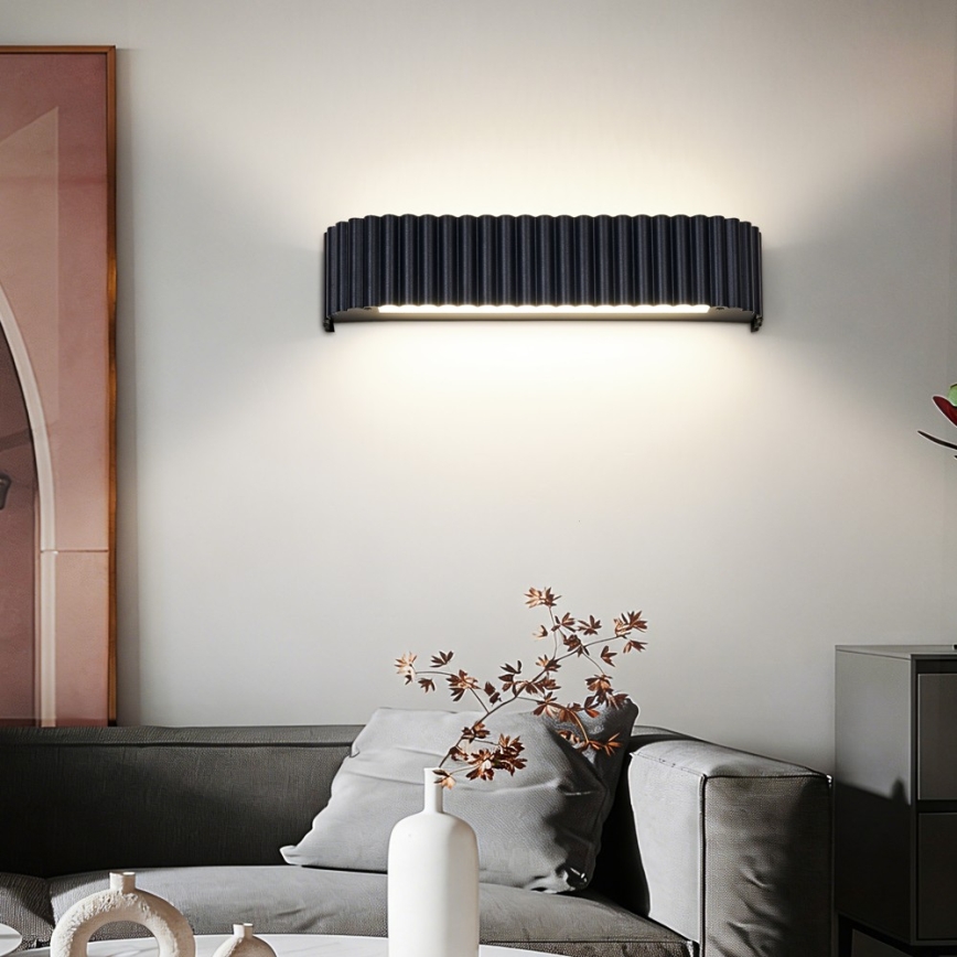 BRILAGI - Aplică de perete LED dimabilă FALCON MODERN LED/14W/230V 3000-6000K 40 cm negru + telecomandă