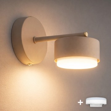 Brilagi - LED RGB+CCT Lampă de perete reglabilă MONO 1xGX53/14W/230V 2700-6500K Wi-Fi Tuya bej