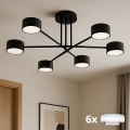 Brilagi - LED RGB+CCT plafonieră dimmabilă MONO 6xGX53/14W/230V 2700-6500K Wi-Fi Tuya negru