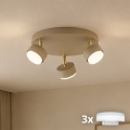 Brilagi - LED RGB+CCT Spot reglabil MONO 3xGX53/14W/230V 2700-6500K Wi-Fi Tuya bej/auriu