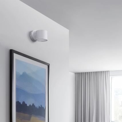 Brilagi - Aplică de perete tip spot LED RGB+CCT dimabilă STRIPY 1xGX53/14W/230V 2700-6500K Wi-Fi Tuya alb