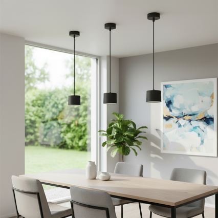 Brilagi - Lustru LED RGB+CCT reglabil suspendat pe cablu STRIPY 1xGX53/14W/230V 2700-6500K Wi-Fi Tuya negru