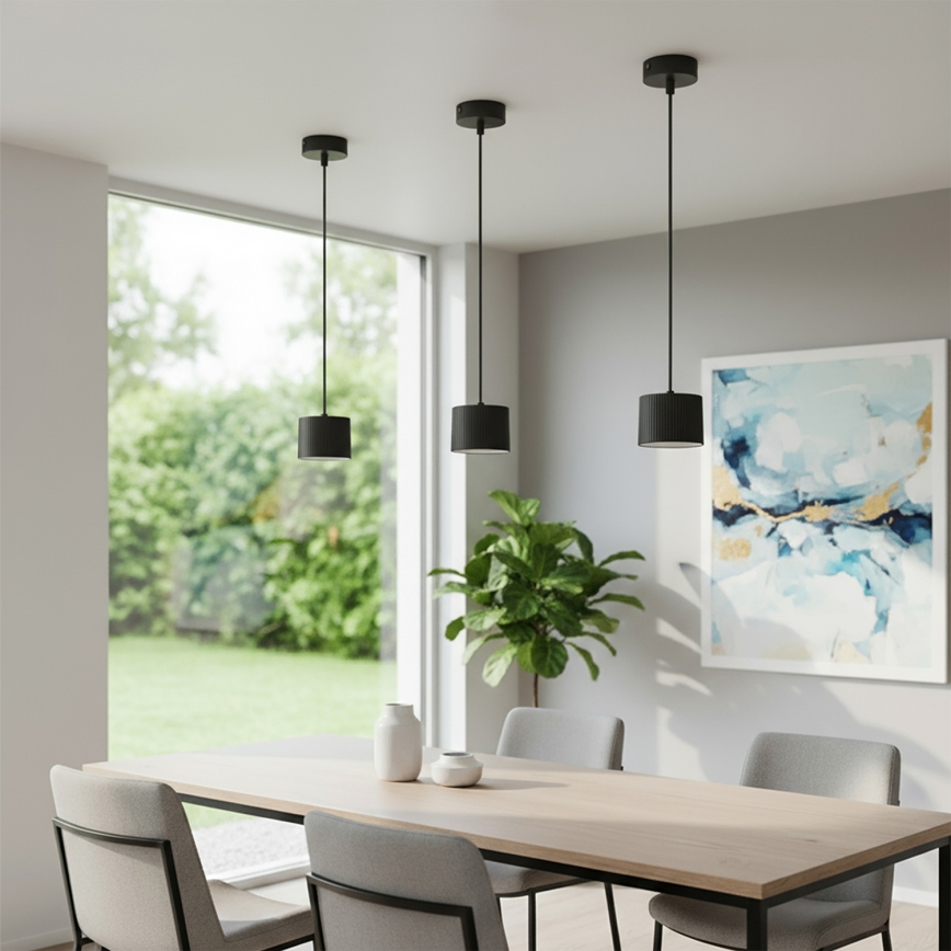Brilagi - Lustru LED RGB+CCT reglabil suspendat pe cablu STRIPY 1xGX53/14W/230V 2700-6500K Wi-Fi Tuya negru