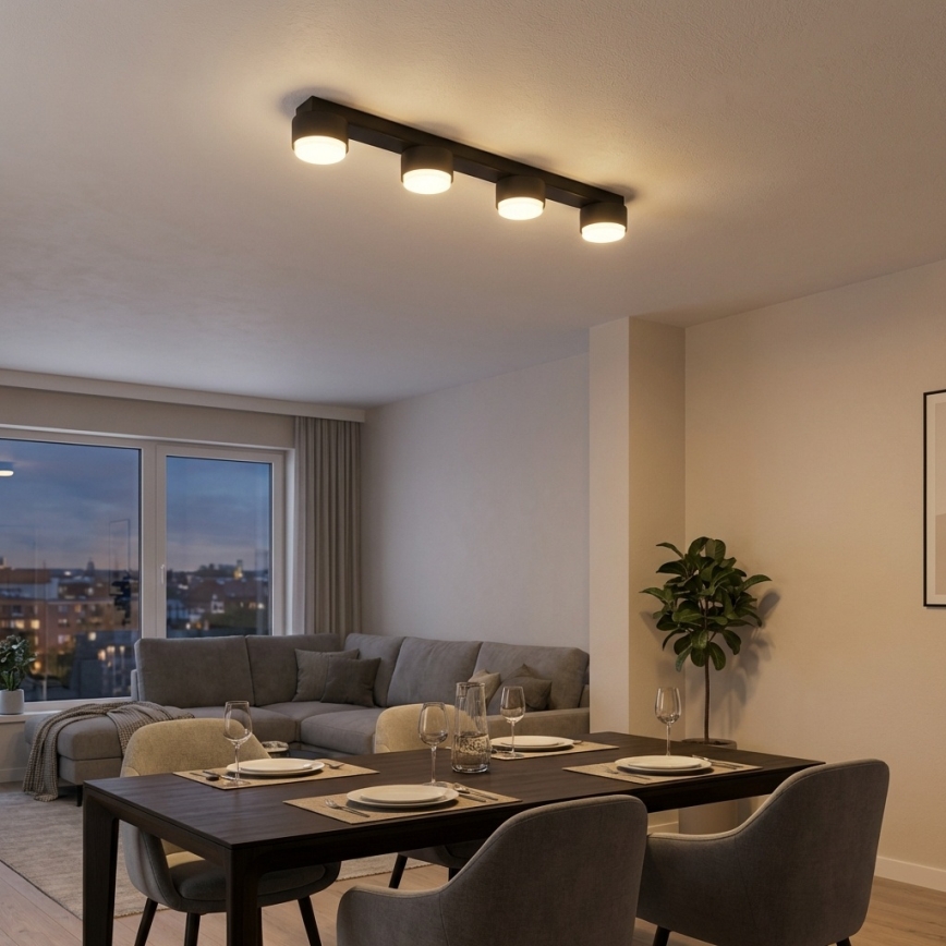 Brilagi - Spot LED RGB+CCT dimabil MONO 4xGX53/14W/230V 2700-6500K Wi-Fi Tuya negru