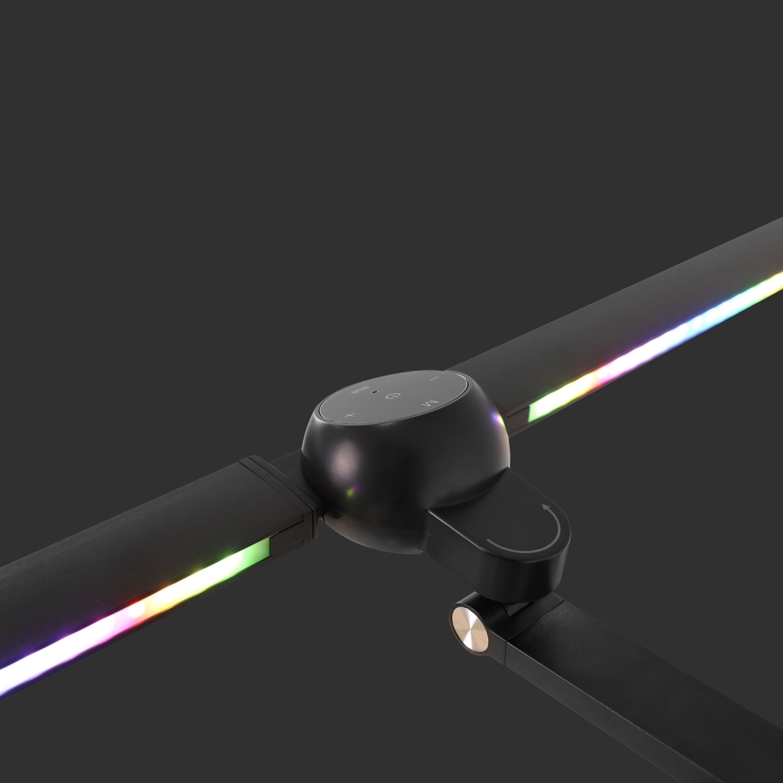 Brilagi - Lampă de birou tactilă cu clemă, LED RGBTW reglabilă VARIO LED/18W/230V 3000-6500K CRI 96, negru