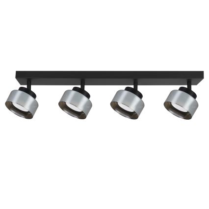 Brilagi - Spot LED RGB+CCT reglabil AURA LUX 4xGX53/14W/230V 2700-6500K Wi‑Fi Tuya negru/fumuriu