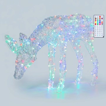 BRILAGI - LED RGBIC reglabilă decor de Crăciun pentru exterior LED/6W/230V 90 cm IP44 ren + telecomandă