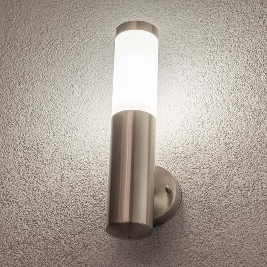BRILAGI - Lampă de perete exterioară LED RGBW reglabilă ELIA 1xE27/6,5W/230V 2700-6500K IP44 Wi-Fi crom mat