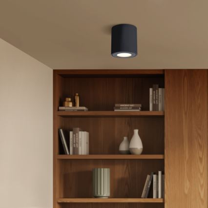 Brilagi - LED RGBW Corp de iluminat reglabil pentru baie MIA 1xGU10/4,8W/230V 3000K 84x80 mm negru IP54 + telecomandă