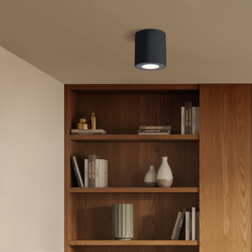 Brilagi - LED RGBW Corp de iluminat reglabil pentru baie MIA 1xGU10/4,8W/230V 3000K 84x80 mm negru IP54 + telecomandă
