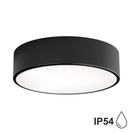BRILAGI - Plafonieră LED RGBW dimabilă pentru baie CLARE, 2xE27/12W/230V, 2700-6500K, Ø 30 cm, IP54, Wi-Fi, negru
