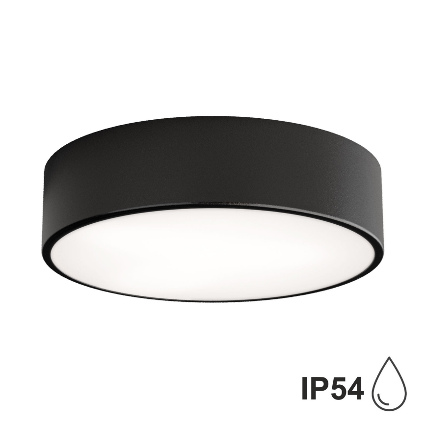 BRILAGI - Plafonieră LED RGBW dimabilă pentru baie CLARE, 2xE27/12W/230V, 2700-6500K, Ø 30 cm, IP54, Wi-Fi, negru