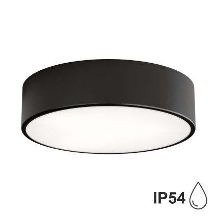 Brilagi - Plafonieră LED RGBW dimabilă pentru baie CLARE, 2xE27/9W/230V, 2700-6500K, Ø 30 cm, IP54, Wi-Fi, negru