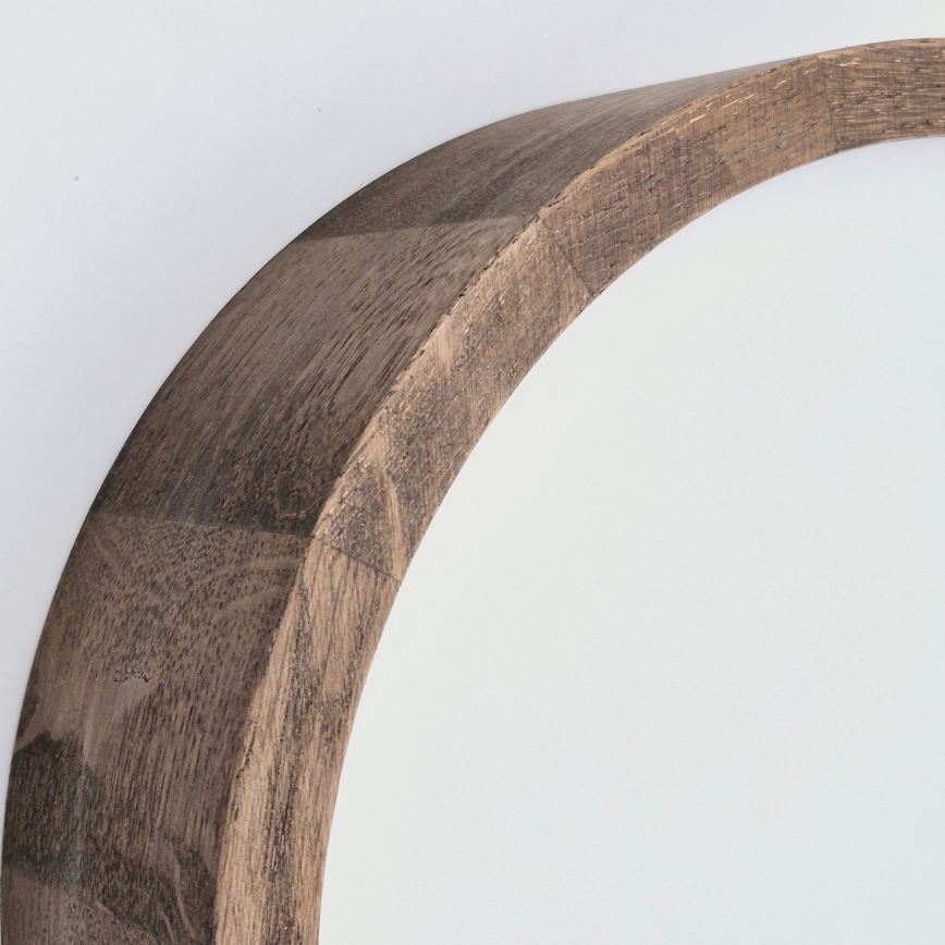 Brilagi - Plafonieră LED RGBW dimabilă CARVALHO SLIM 1xE27/15W/230V 2700-6500K Wi-Fi, stejar, diam. 27 cm