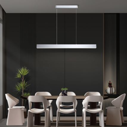 Brilagi - LED Setabilit lustră cu fir SLEEKLINE SMART LED/40W/230V 3000-6000K Wi-Fi Tuya argintie + telecomandă