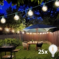 BRILAGI - LED Șir decorativ de exterior GIRLANDA 25xE12/0,8W/230V 20m verde IP44 alb cald