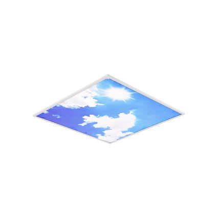 Brilagi - Plafonieră LED dimabilă SLIMFRAME SKY LED/58W/230V 60x60 cm 3000-6000K argintiu/albastru + telecomandă