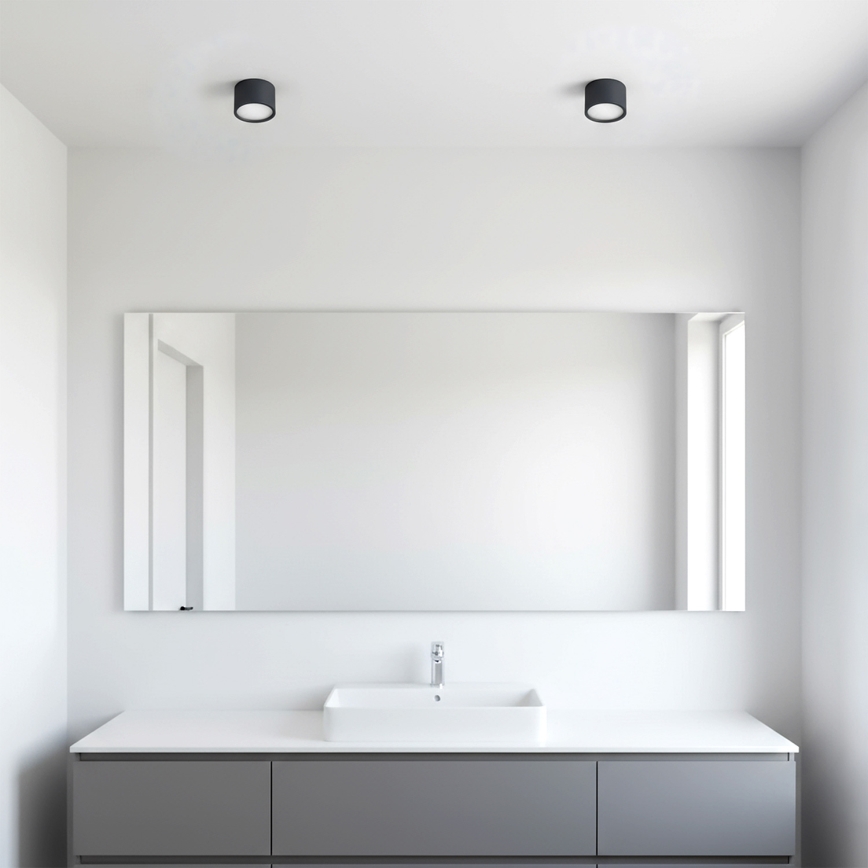 BRILAGI - LED Spot pentru baie SMOOTH 1xGX53/15W/230V 60x82 mm negru IP54
