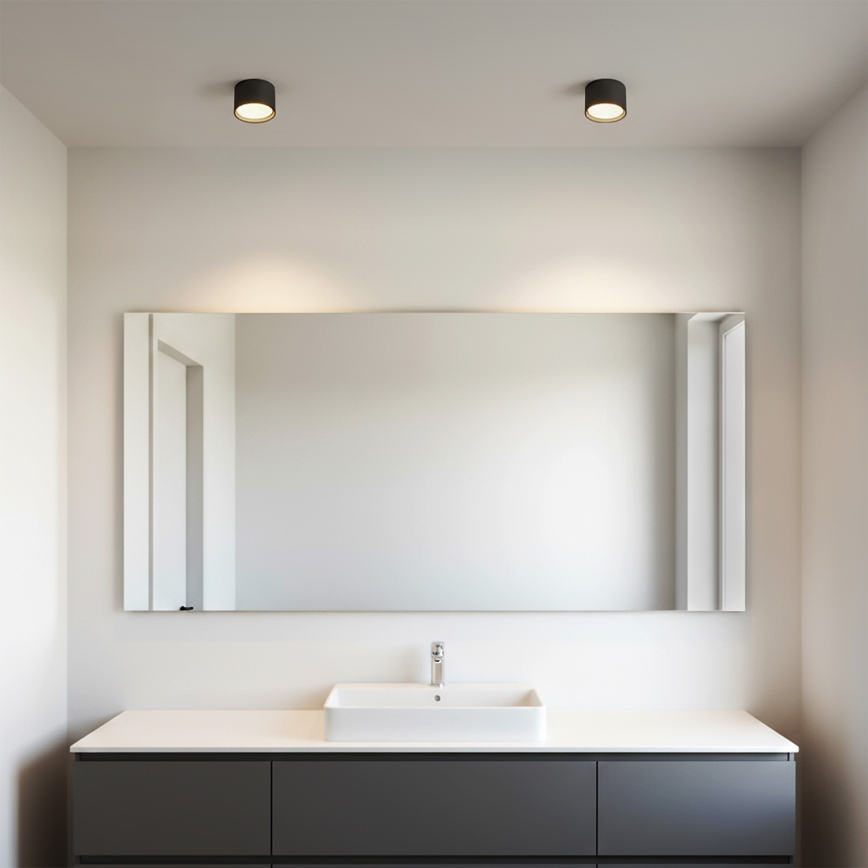 Brilagi - LED Spot pentru baie SMOOTH 1xGX53/15W/230V negru IP65