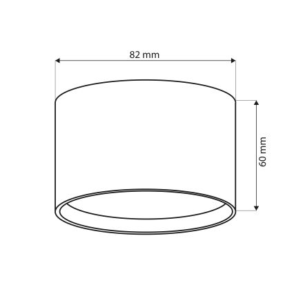 Brilagi - LED Spot SMOOTH 1xGX53/15W/230V auriu