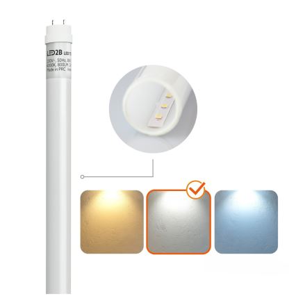BRILAGI - Corp de iluminat LED tehnic, etanș la praf, pentru tub fluorescent T8 OPTIMA, 1xG13/18W/230V, 4000K, IP65, 128 cm