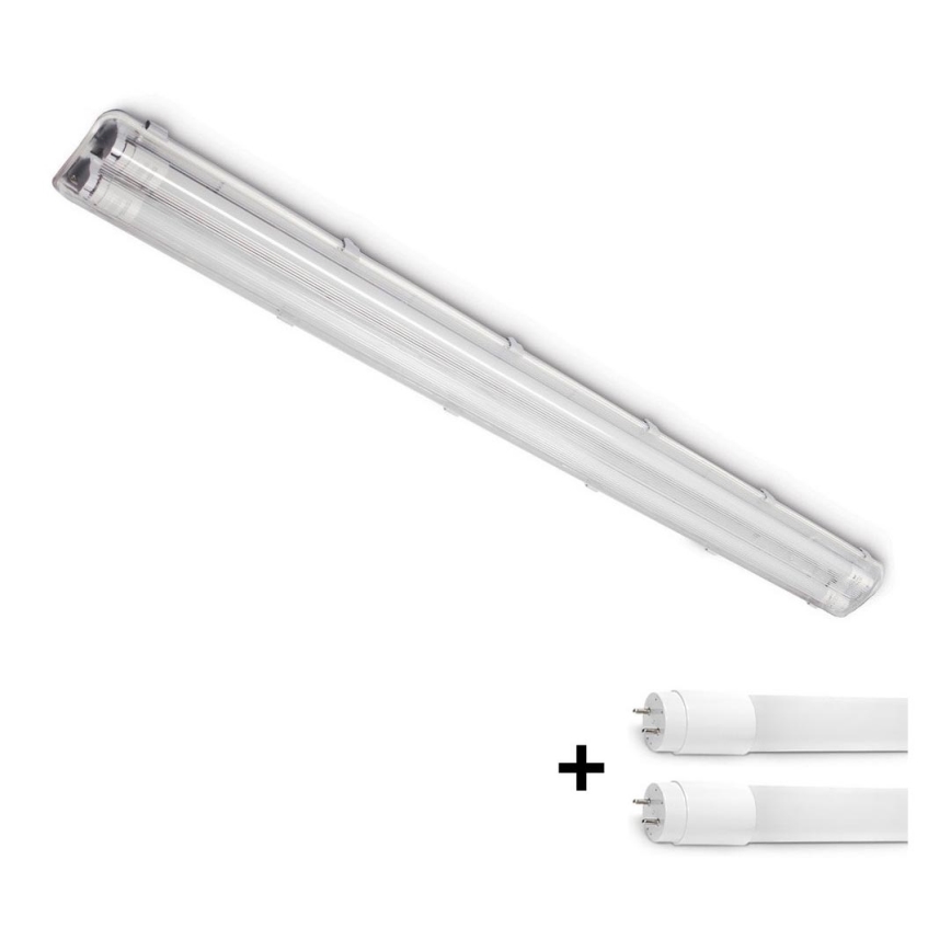BRILAGI - Corp de iluminat LED tehnic, etanș la praf, pentru tuburi T8 OPTIMA 2xG13/18W/230V 4000K IP65 128 cm - palet 110 buc.