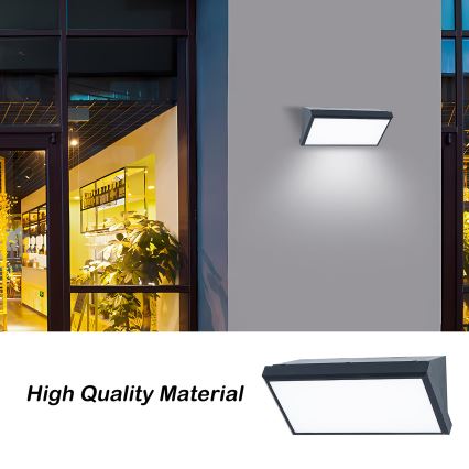 Brilagi - Aplica LED RGBW reglabilă pentru exterior TRIANGLE 1xE27/9W/230V 2700-6500K IP65 antracit