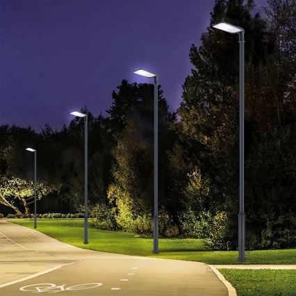 Brilagi - Lampă stradală LED de exterior cu stâlp și articulație de 5 m URBANLIGHT LED/200W/230V antracit IP65