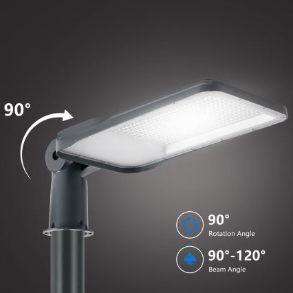 Brilagi - Lampă stradală LED de exterior cu stâlp și articulație de 5 m URBANLIGHT LED/200W/230V antracit IP65