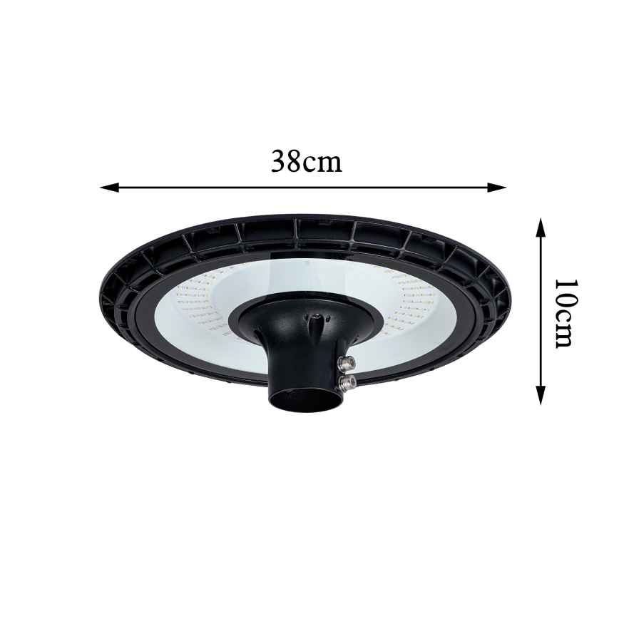 Brilagi - Lampă de stradă LED pentru exterior cu stâlp de 3 m URBANSPARK LED/120W/230V, neagră, IP65