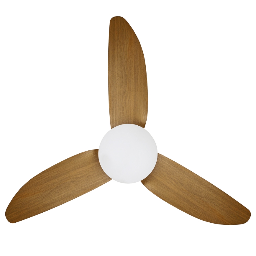 Brilagi - Ventilator de tavan LED reglabil LED/30W/230V 3000-6500K alb/maro + telecomandă