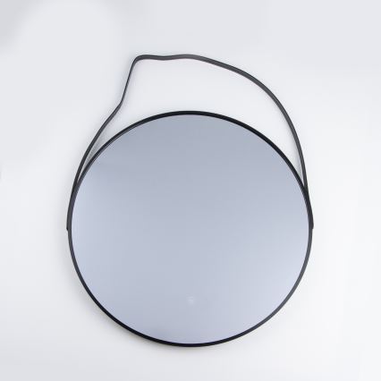 Brilagi - Oglindă de baie LED VERESE LED/19W/230V Ø 60 cm neagră IP44 CRI 90 reglabilă + CCT