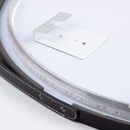Brilagi - Oglindă de baie LED VERESE LED/19W/230V Ø 60 cm neagră IP44 CRI 90 reglabilă + CCT