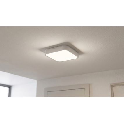 BRILAGI - Plafonieră LED pentru baie cu senzor ZENNA LED/18W/230V 28,5x28,5 cm IP44 albă + telecomandă