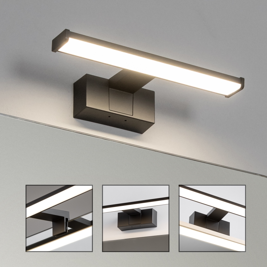 Brilagi - Lumină LED pentru oglindă de baie 3-în-1 VESTRA LED/6W/230V 30 cm IP44 negru