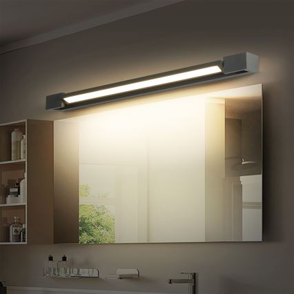 Brilagi - Iluminare LED pentru oglindă de baie AQUA LINE LED/18W/230V 60 cm IP44 antracit CRI 90