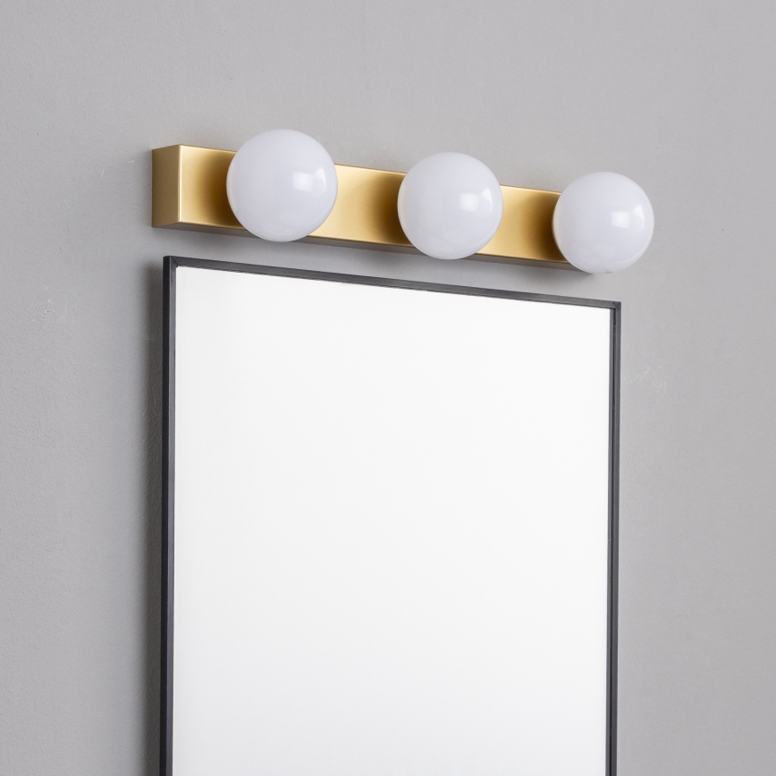 Brilagi - Aplica LED pentru oglindă de baie HOLLYWOOD 3xLED/3W/230V 39 cm IP44 auriu