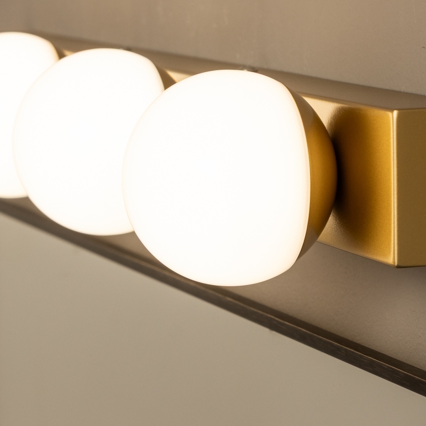 Brilagi - Aplica LED pentru oglindă de baie HOLLYWOOD 3xLED/3W/230V 39 cm IP44 auriu