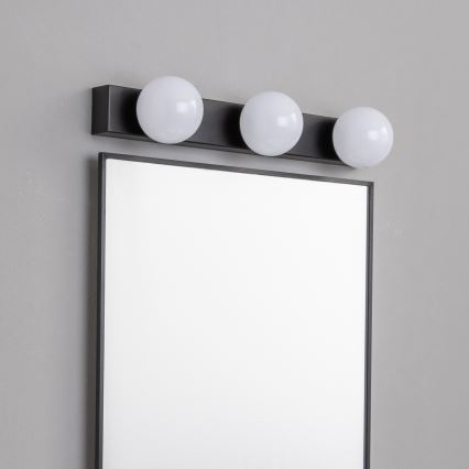 Brilagi - Iluminare LED pentru oglindă de baie HOLLYWOOD, 3xLED/3W/230V, 39 cm, IP44, negru