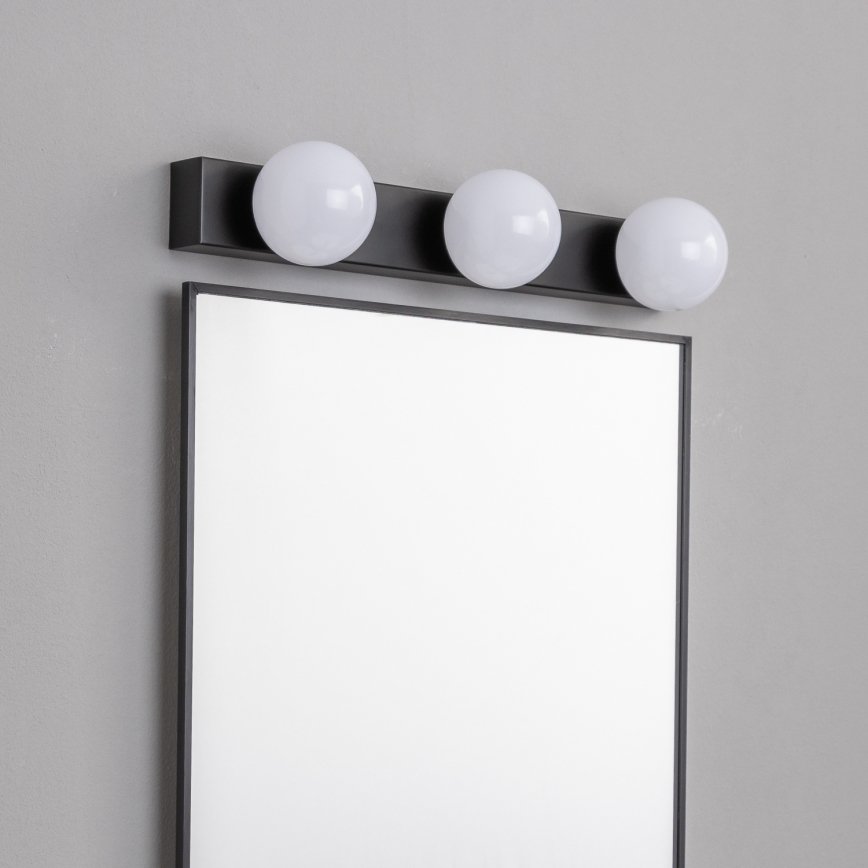 Brilagi - Iluminare LED pentru oglindă de baie HOLLYWOOD, 3xLED/3W/230V, 39 cm, IP44, negru
