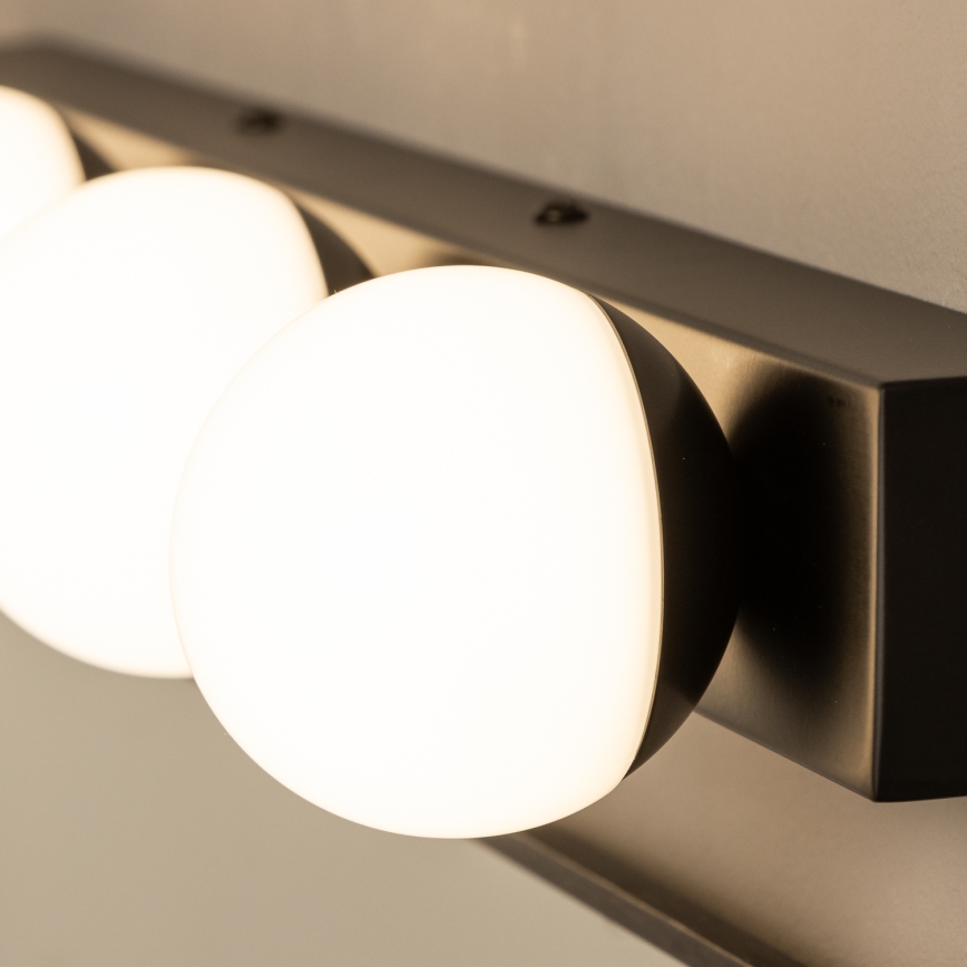 Brilagi - Lumină LED pentru oglindă de baie HOLLYWOOD, 4xLED/3W/230V, 53 cm, IP44, negru