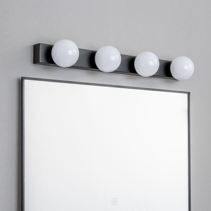 Brilagi - Lumină LED pentru oglindă de baie HOLLYWOOD, 4xLED/3W/230V, 53 cm, IP44, negru