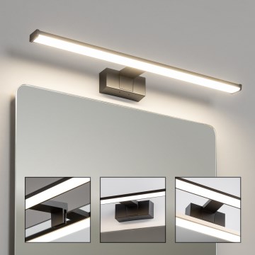Brilagi - Lumină LED pentru oglindă de baie VESTRA 3-în-1 LED/12W/230V 60 cm IP44 neagră