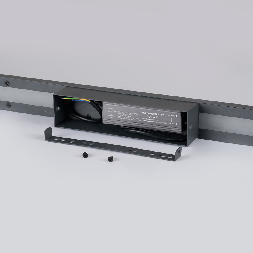 Brilagi - Aplică de exterior LUNA LED/30W/230V 3000K IP65 150 cm antracit CRI 90
