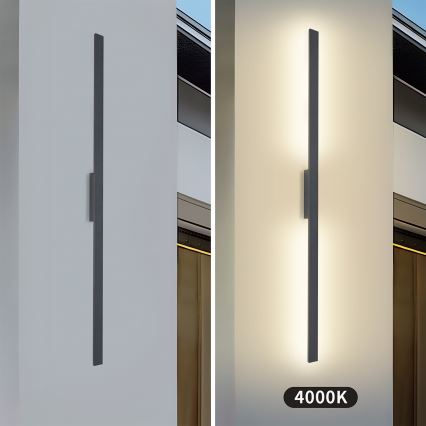 Brilagi - Aplica de perete LED pentru exterior LUNA LED/30W/230V 4000K IP65 150 cm antracit CRI 90