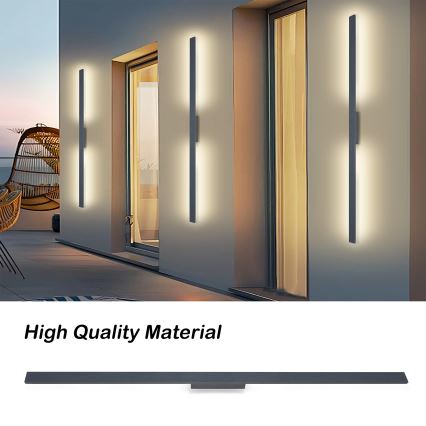 Brilagi - Aplica de perete LED pentru exterior LUNA LED/30W/230V 4000K IP65 150 cm antracit CRI 90