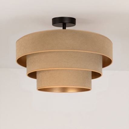 Brilagi - LUNETA, lustră aplicată 1xE27/60W/230V, Ø 40 cm, bej/auriu