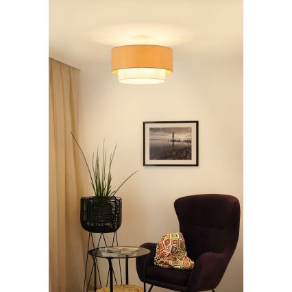 Brilagi - Candelabru aplicat ARIZONA BOHO 1xE27/15W/230V diametru 45 cm bej