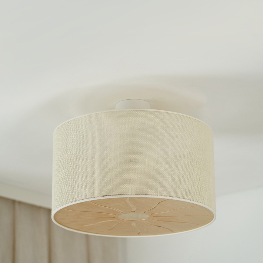 Brilagi - Plafonieră COUNTRY ROLLER 1xE27/15W/230V diametru 50 cm crem