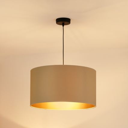 Brilagi - Candelabru suspendat pe cablu OREGON ROLLER VEGE 1xE27/15W/230V diametru 45 cm bej